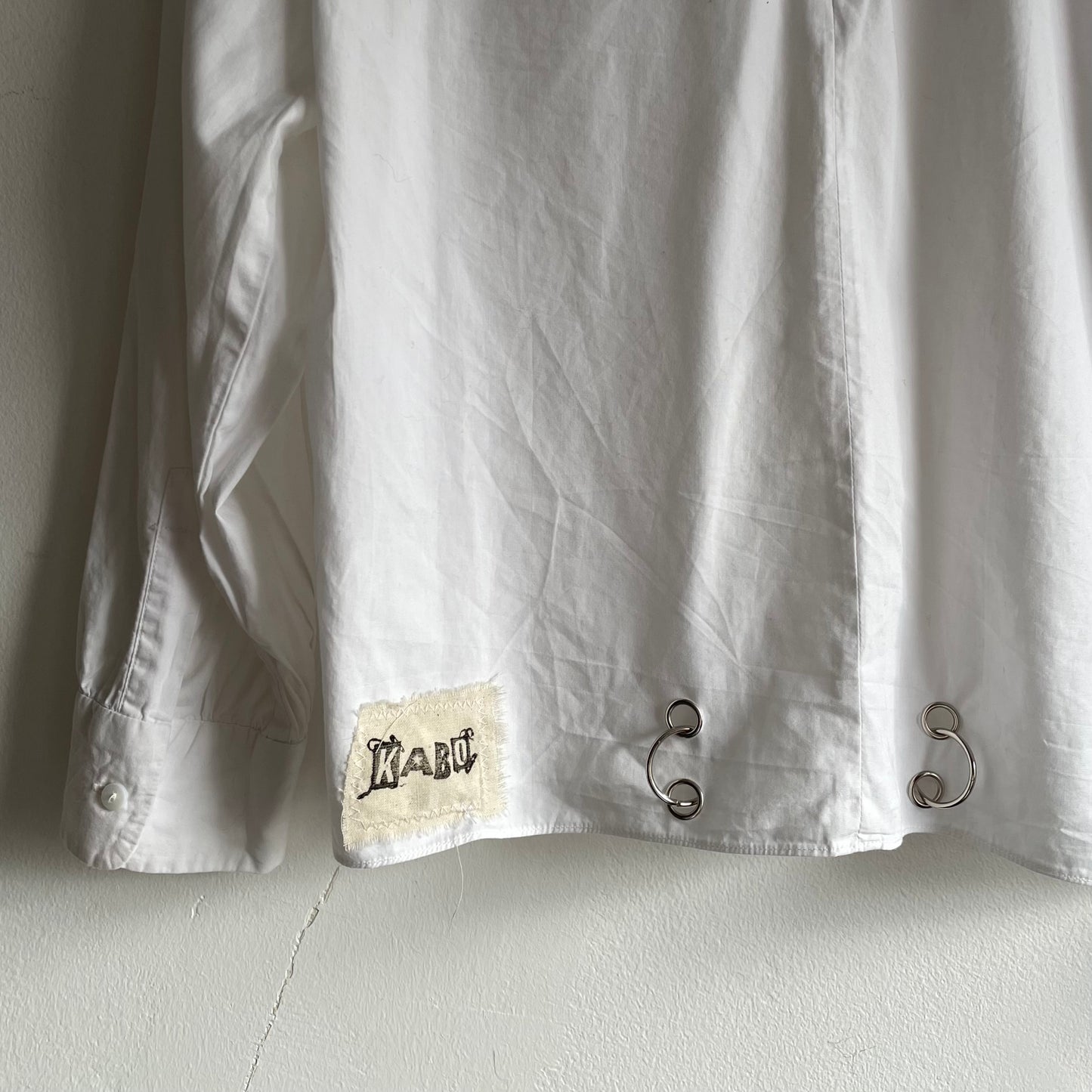Corset detail collar shirt
