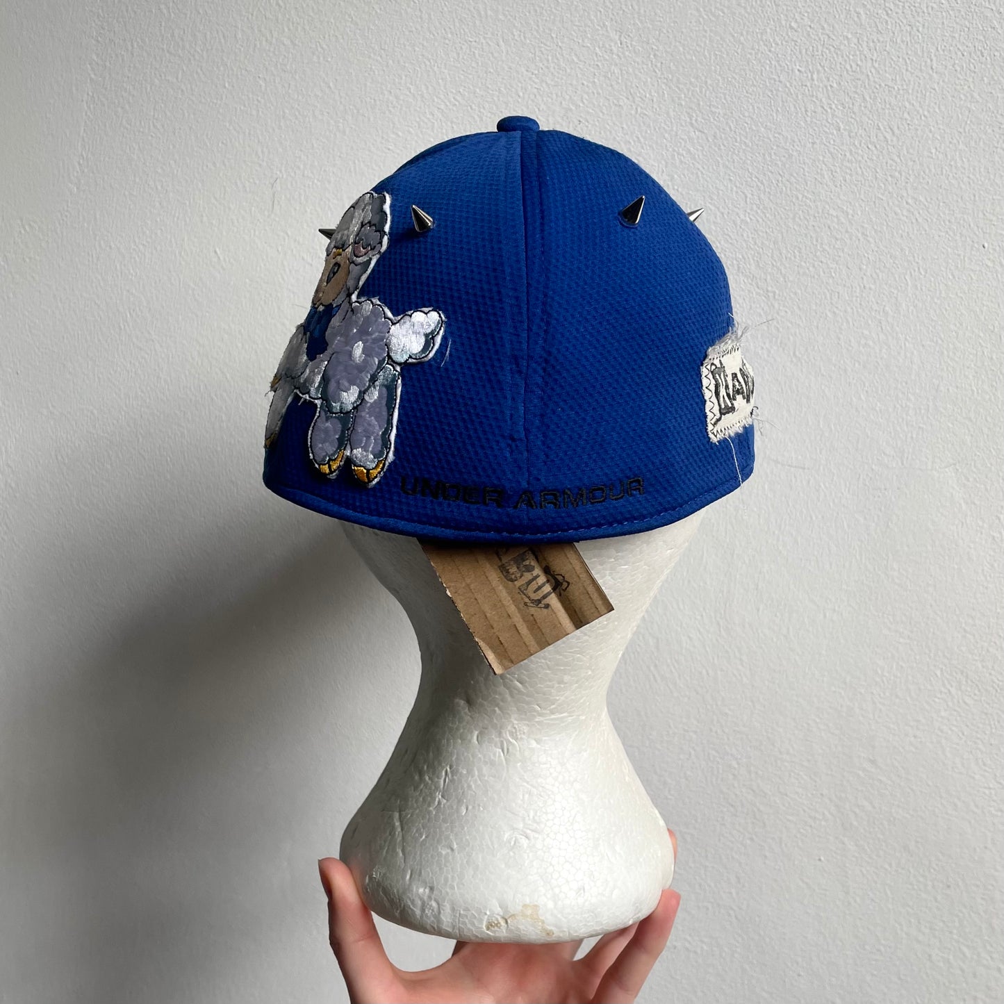 Upcycled lamb patch cap