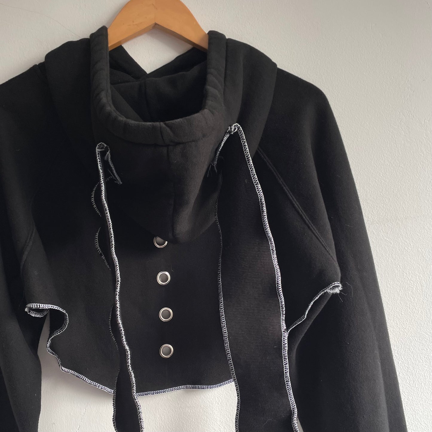 Cropped bunny hoodie