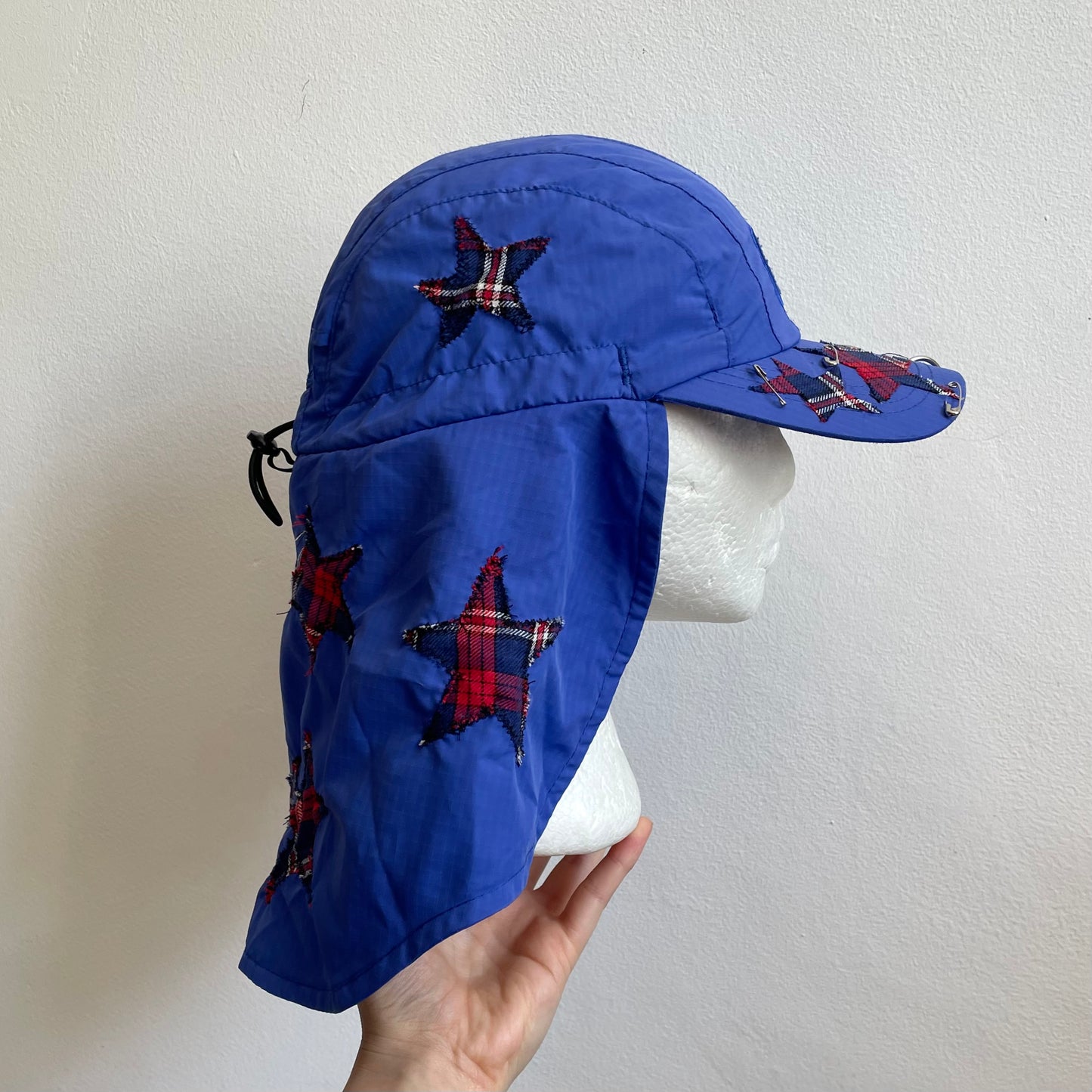 Tartan star cap + neck cover