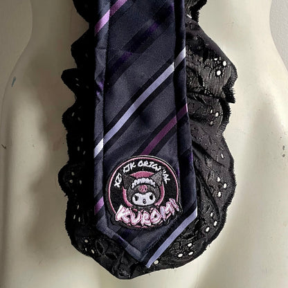 Kuromi frill tie