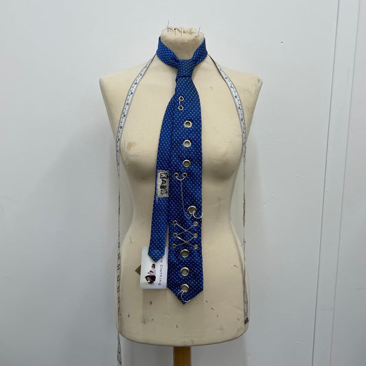 Blue hardware tie