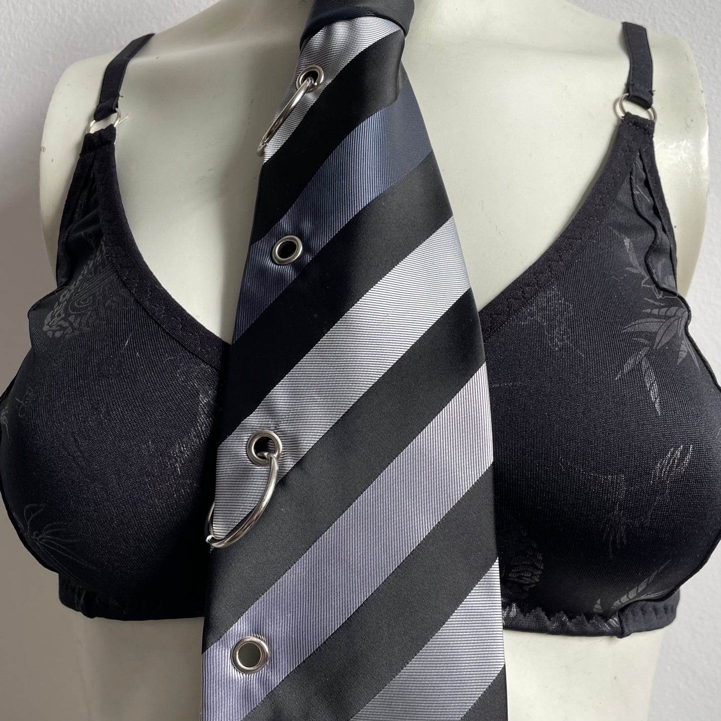 Upcycled bad bunny tie