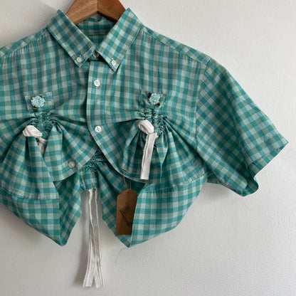 Short sleeve scrunchie shirt