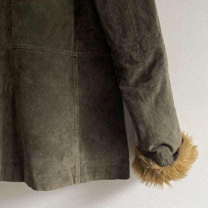 Suede and fur jacket