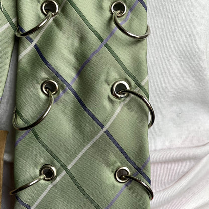 Double stacked hoop tie