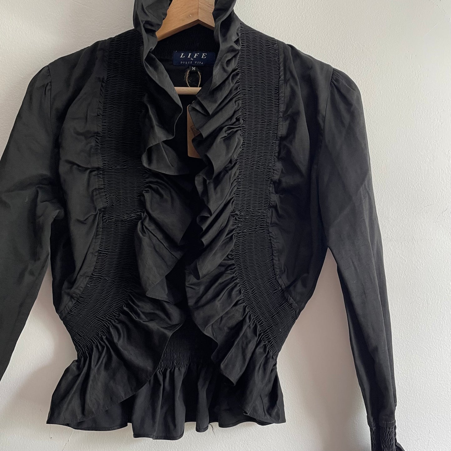 Ruched cropped jacket