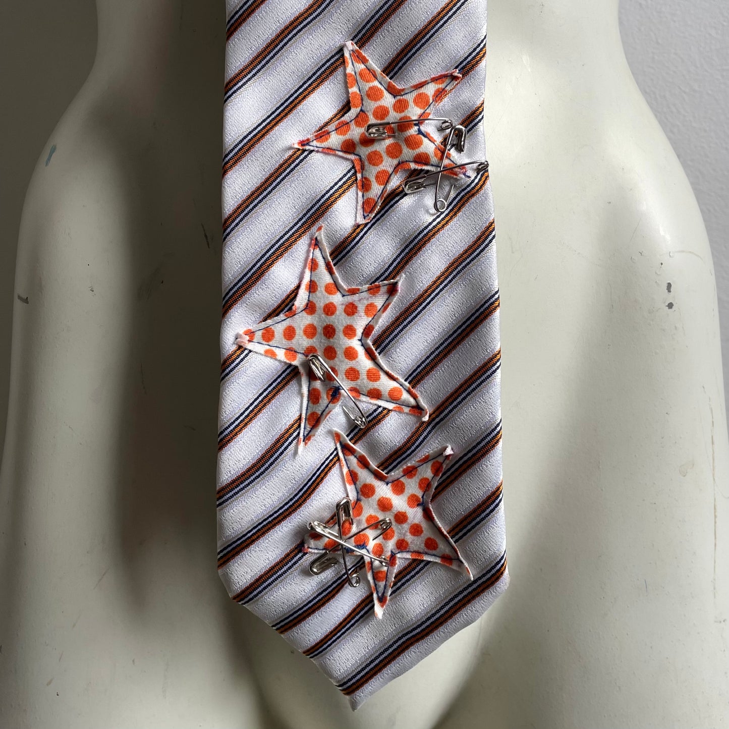 Stripe + spot tie