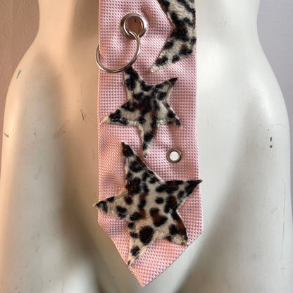 Leopard star tie