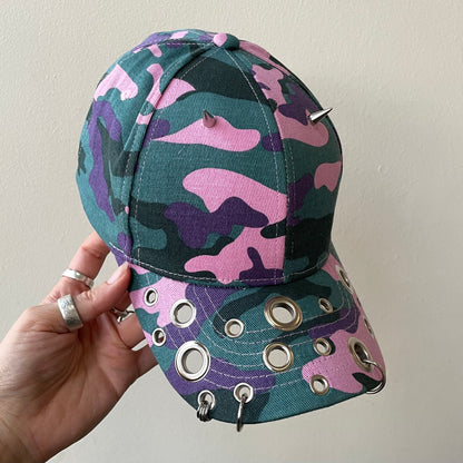 Pink camo cap