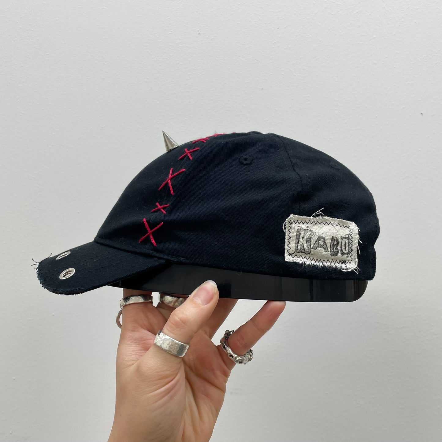 Cross stitch crop cap