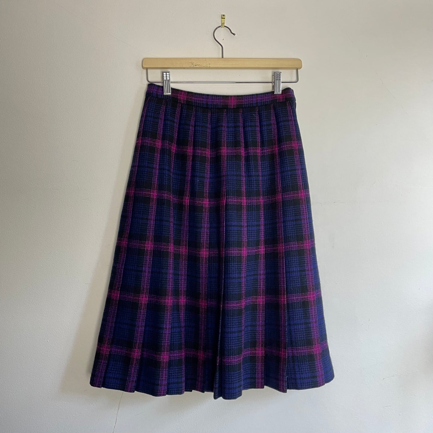 Tartan pleated skirt