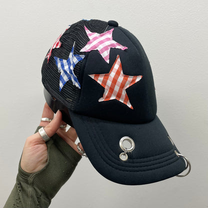 Gingham star trucker