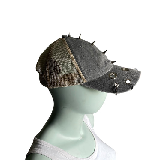 Spike trucker cap