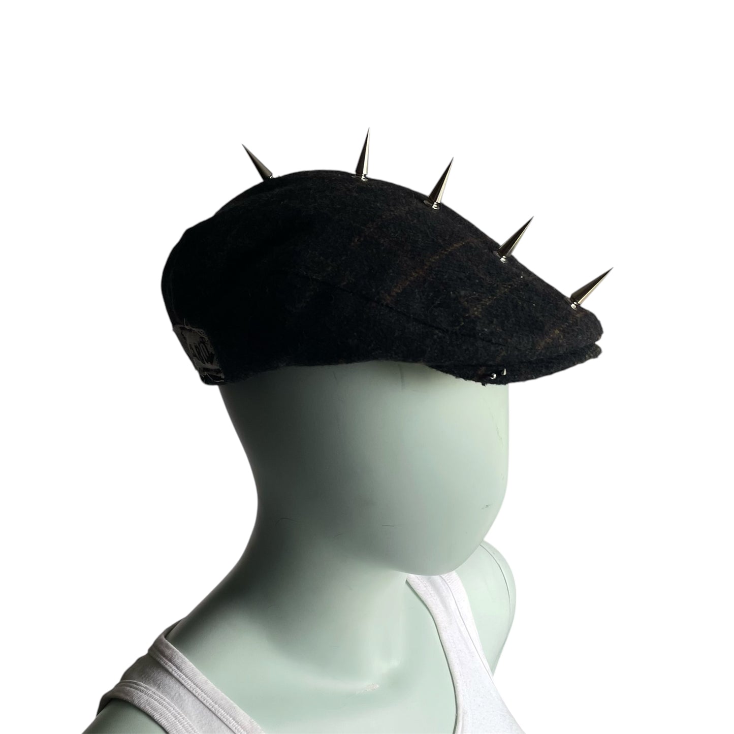Plaid flat cap