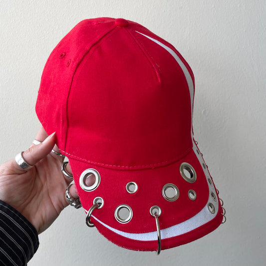 Red hoop cap