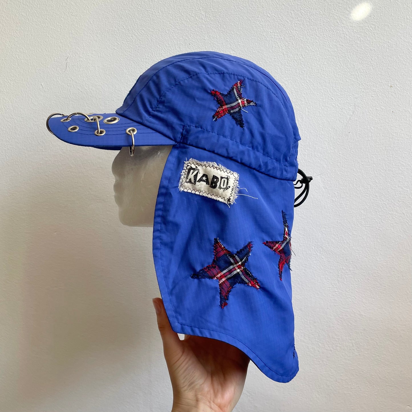 Tartan star cap + neck cover