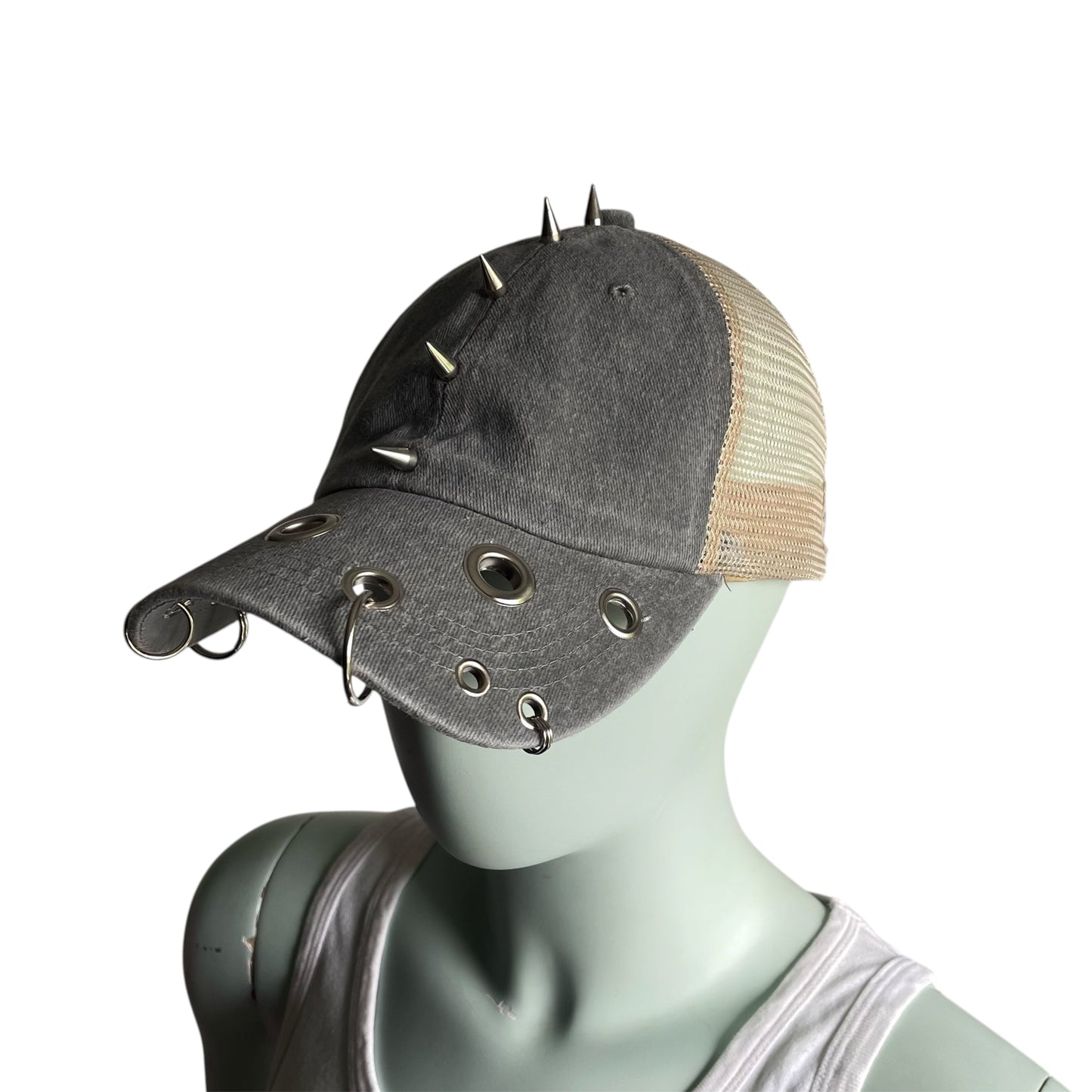 Spike trucker cap