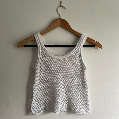 Cropped string vest