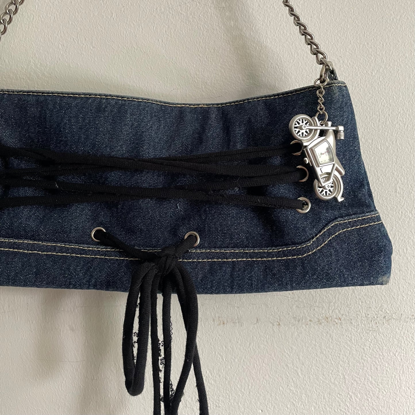 Corset denim bag