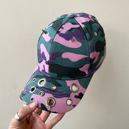 Pink camo cap