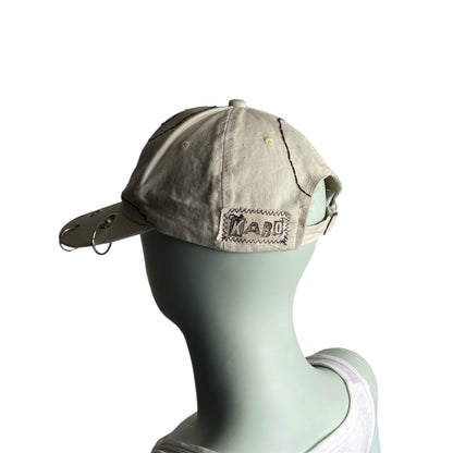 Embroidered swirl cap