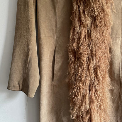 Beige afghan coat