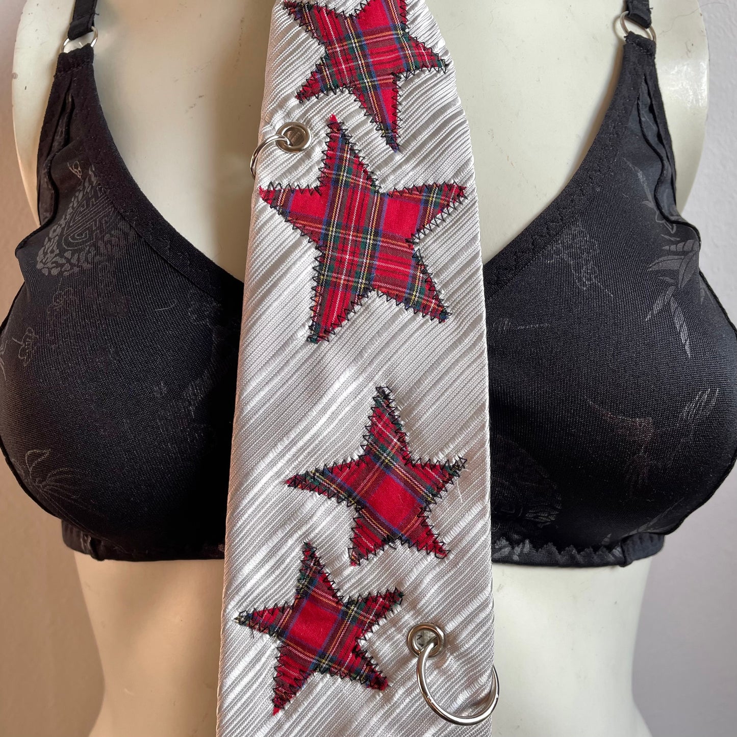 Tartan star tie