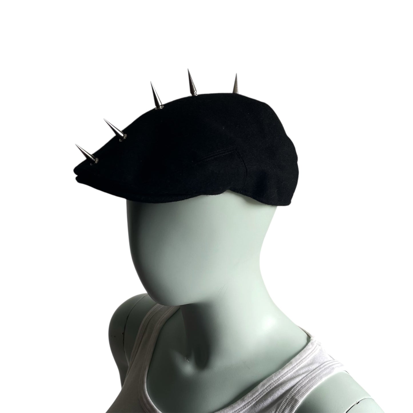 Black flat cap
