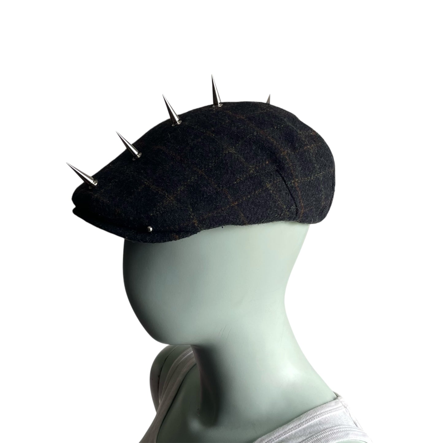 Plaid flat cap
