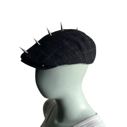 Plaid flat cap