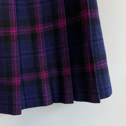 Tartan pleated skirt