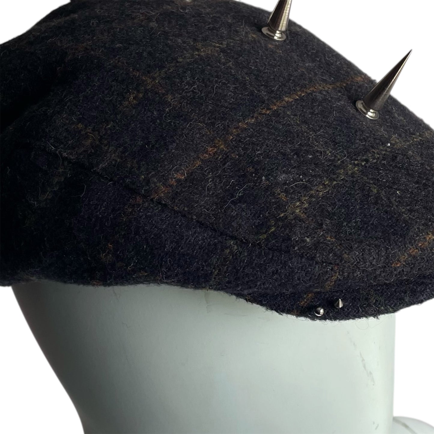 Plaid flat cap