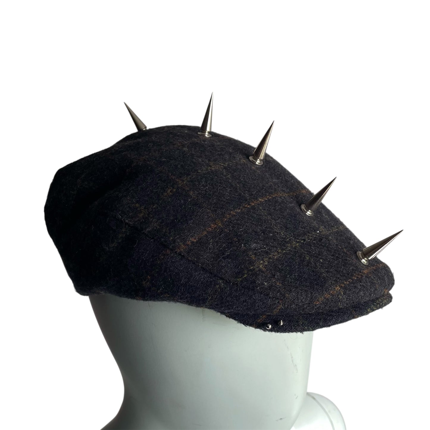Plaid flat cap