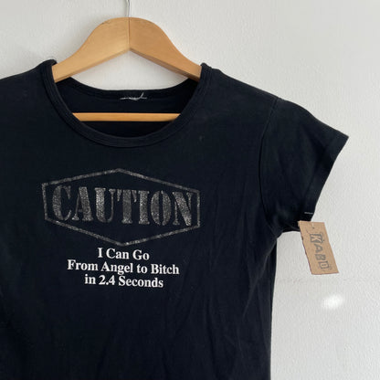 Caution baby tee