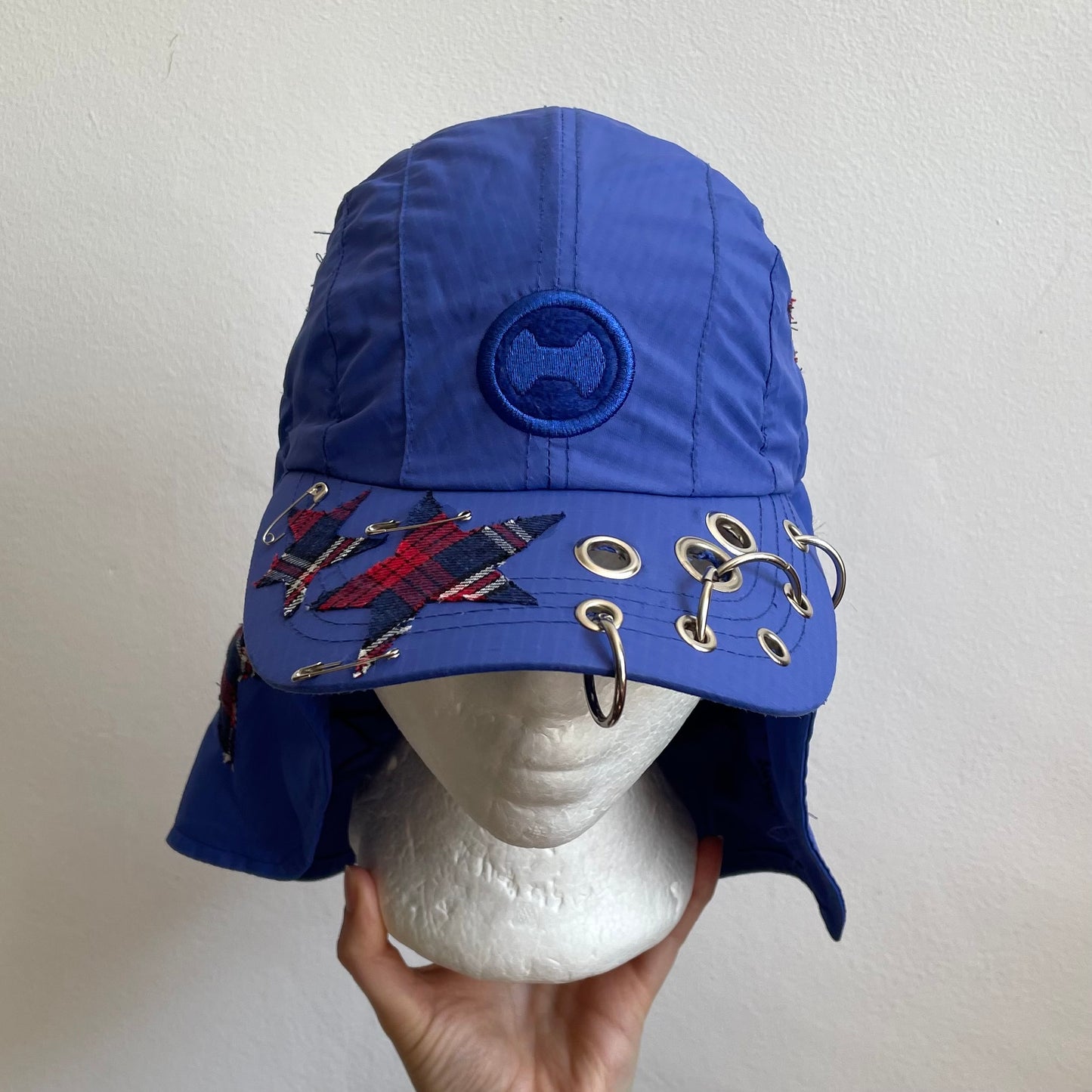 Tartan star cap + neck cover