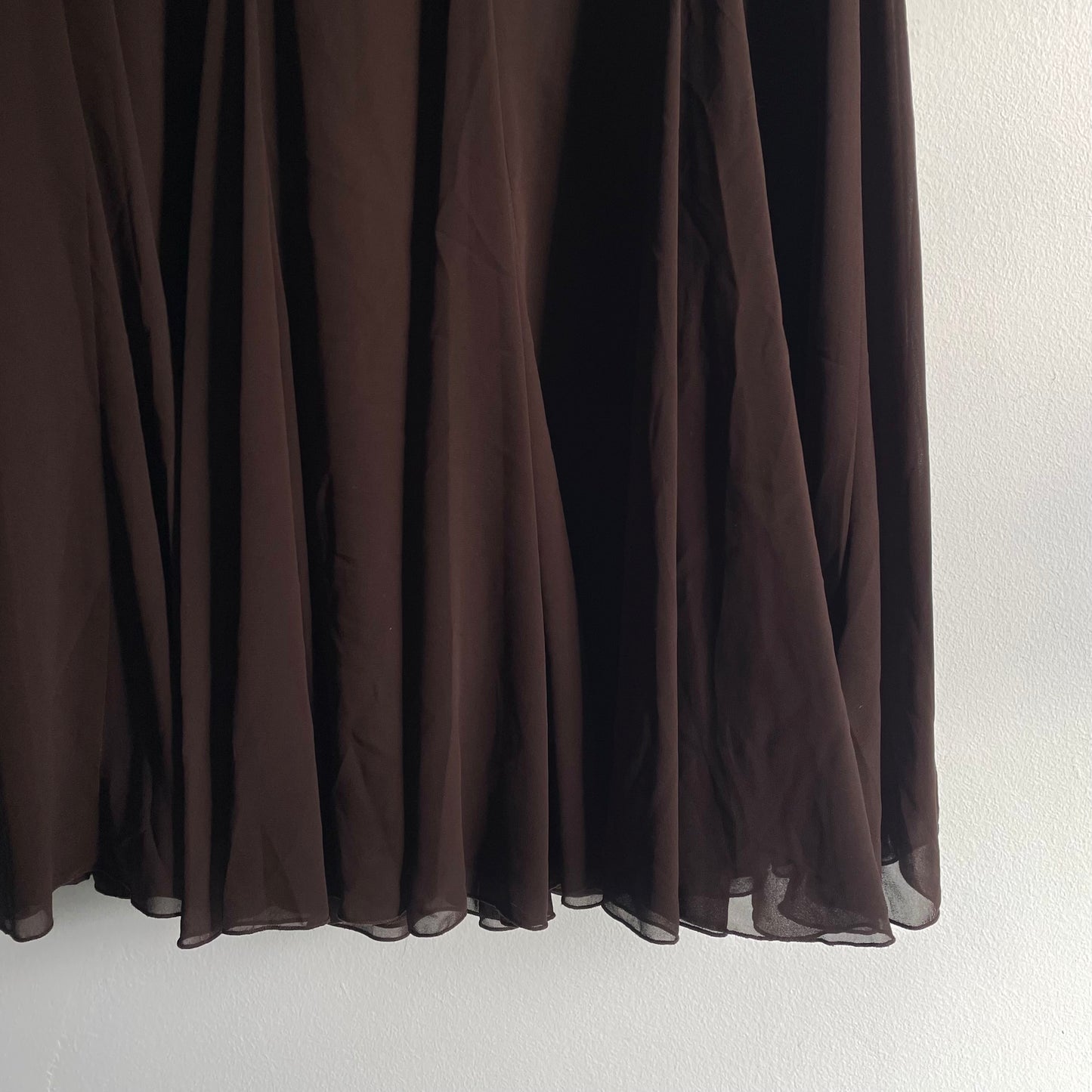 Brown floaty skirt