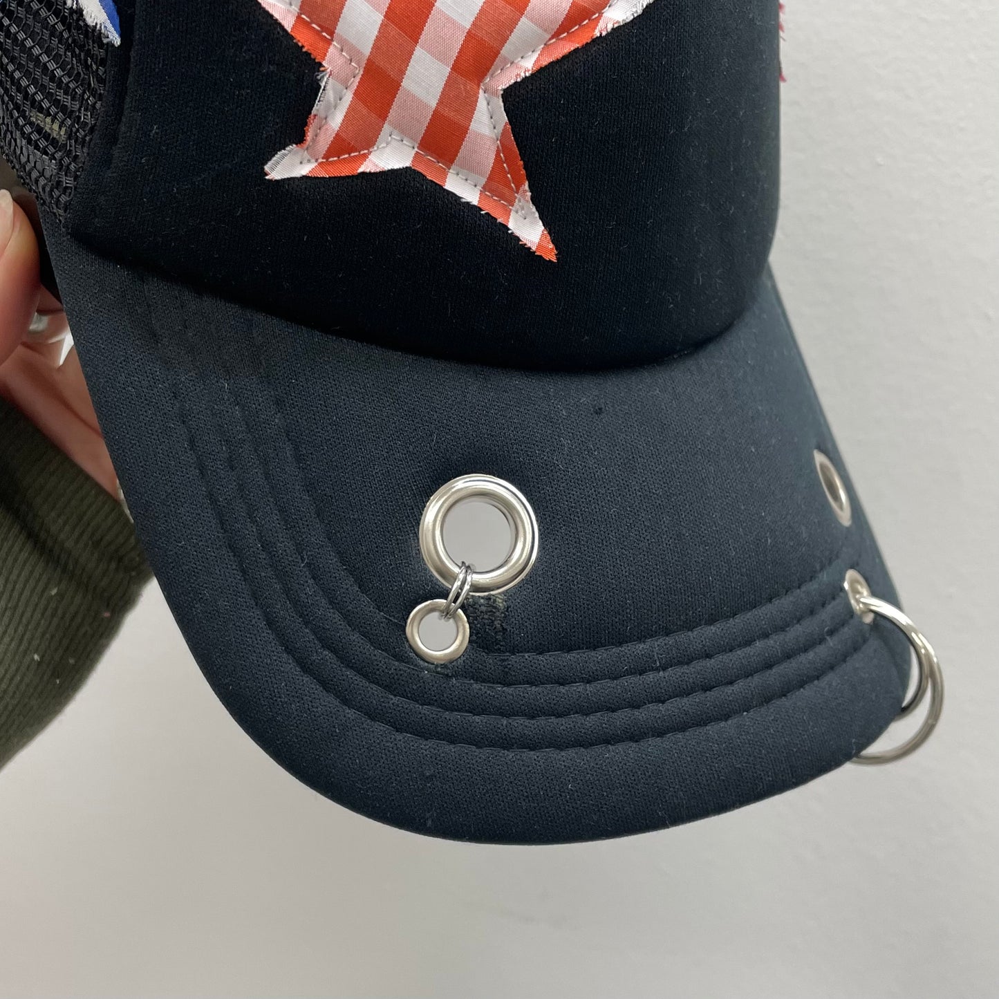 Gingham star trucker