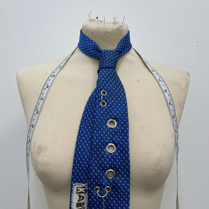 Blue hardware tie