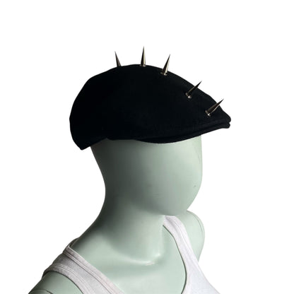 Black flat cap