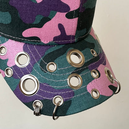 Pink camo cap