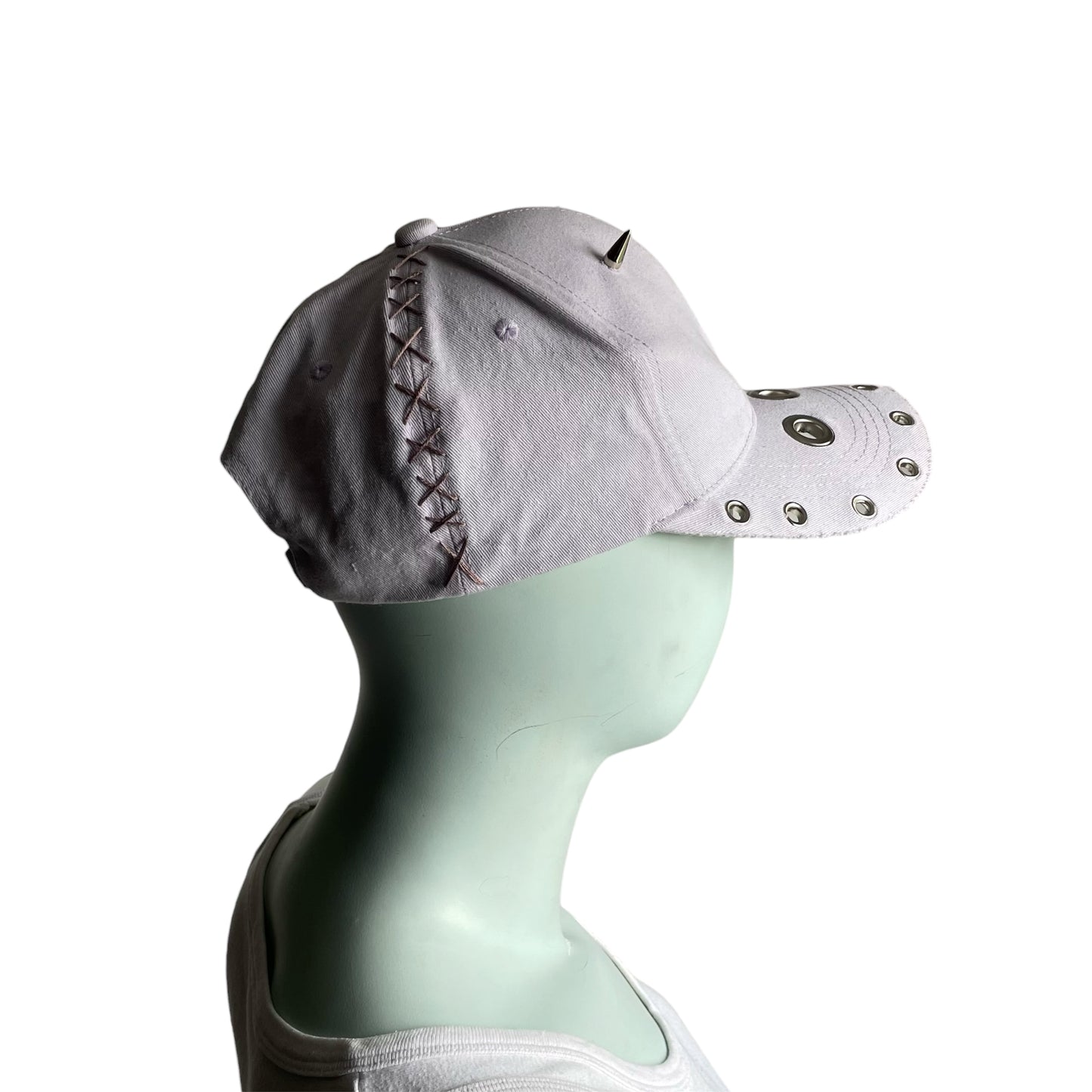 Eyelet cross stitch cap