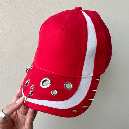 Red spike cap