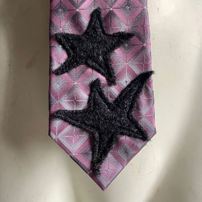 Grey star tie