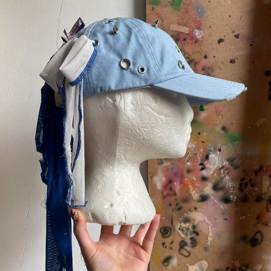 Baby blue cap