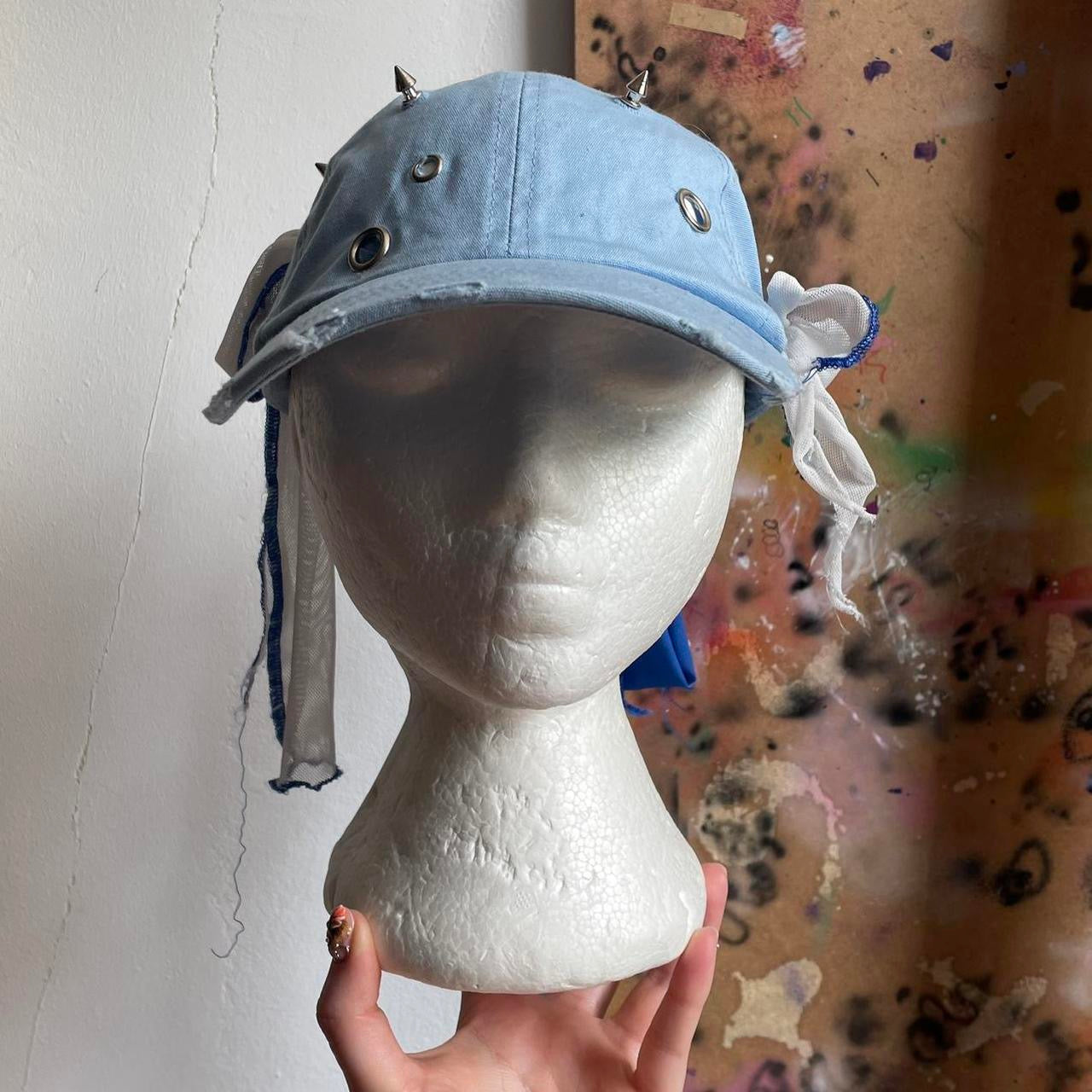 Baby blue cap