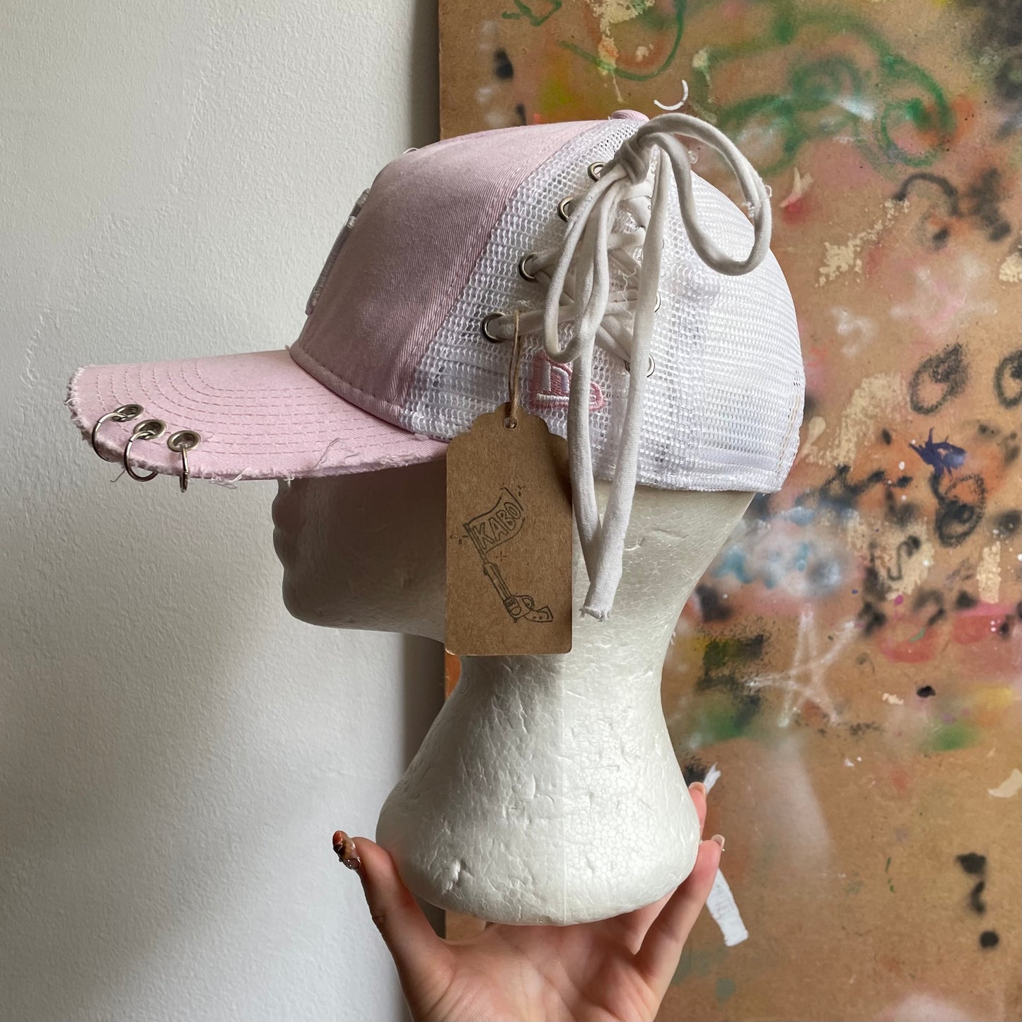 Baby pink New Era cap