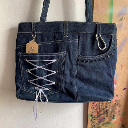 Upcycled denim bag