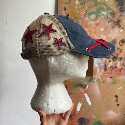 Tartan star trucker cap