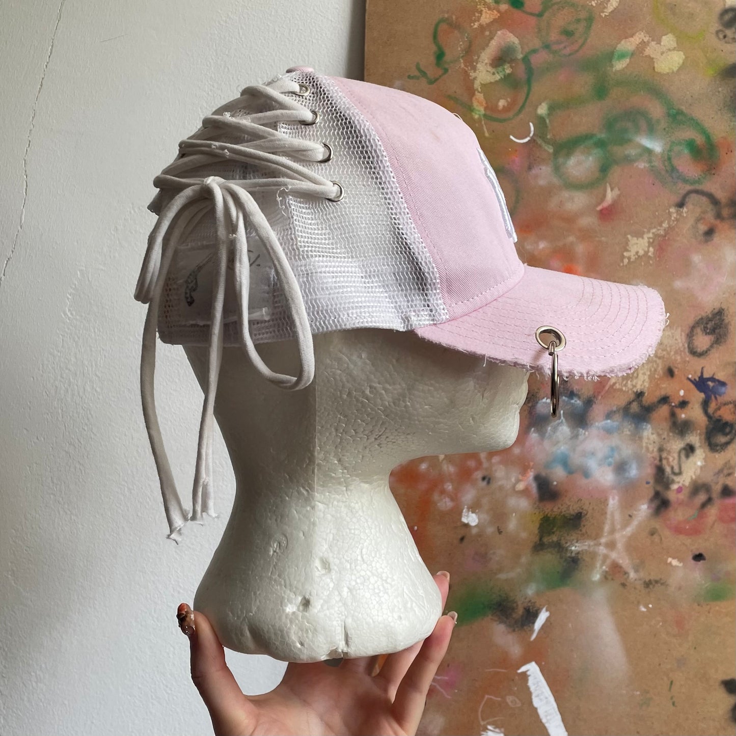 Baby pink New Era cap